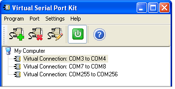 Virtual serial port windows